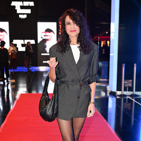 Monika Timková na premiéře filmu Jedna bitva za druhou.