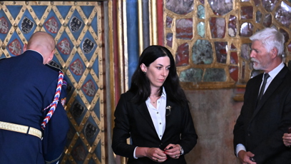 FOTO: Markéta Pekarová Adamová odemyká korunovační klenoty.