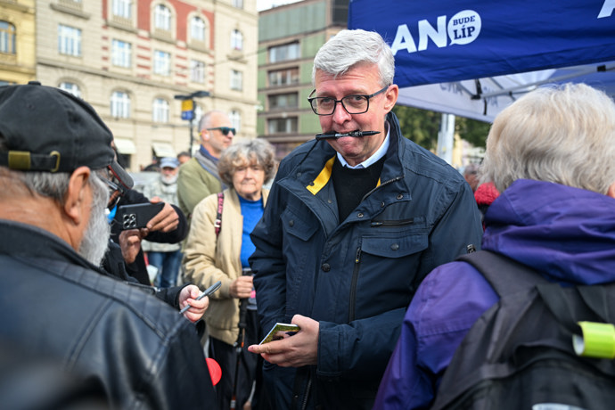 Karel Havlíček v čele politické strany. 