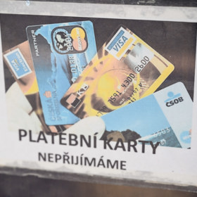 Do restaurace si berte hotovost, karty neberou.
