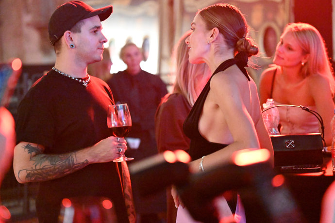 Andrea Bezděková na předpremiéře druhé řady reality show Zrádci. 