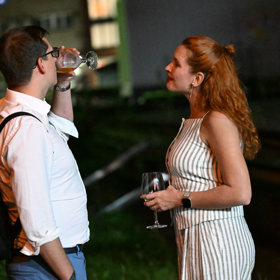 Denisa Nesvačilová se skvěle bavila.