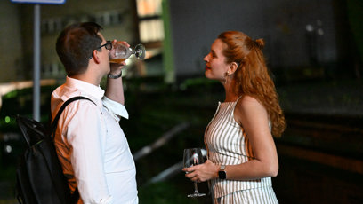 FOTO: Denisa Nesvačilová se skvěle bavila.