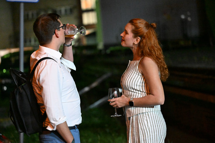 Denisa Nesvačilová se skvěle bavila.