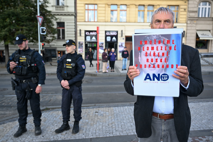 Karel Havlíček na dnešním setkání ANO. 
