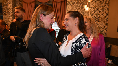 FOTO: Lucie a Bára si vyměňovaly úsměvy.