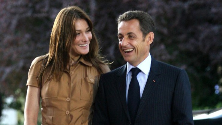Carla Bruni a Nicolas Sarkozy.