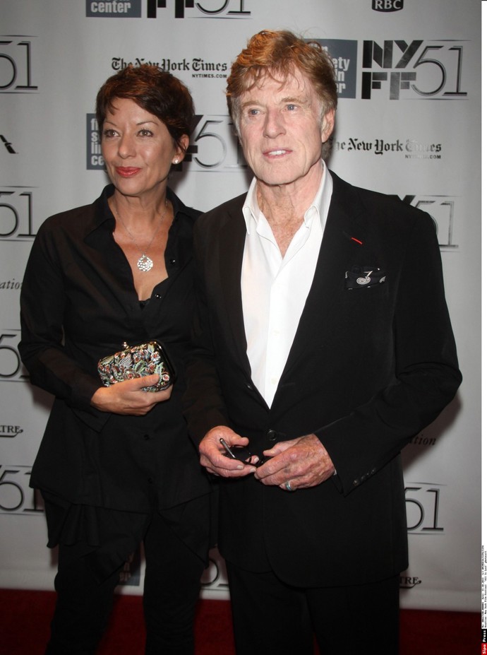 Robert Redford se svou druhou manželkou Sibylle.