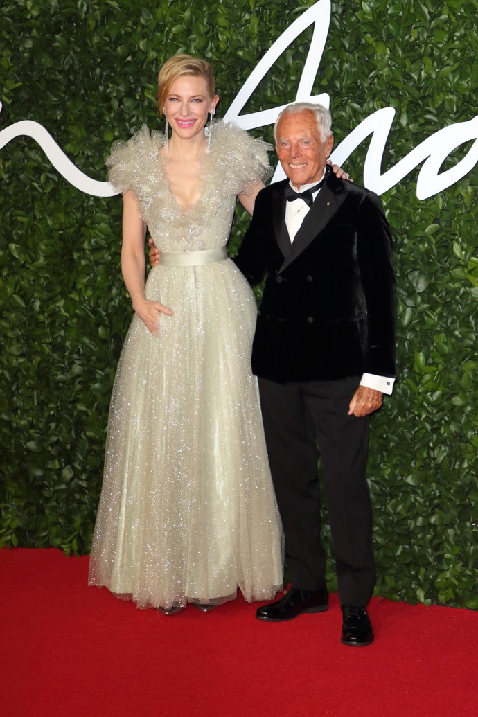 Giorgio Armani měl na svědomí i spoustu modelů pro herečku Cate Blanchett...