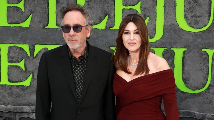 Monica Bellucci se svým novým partnerem Timem Burtonem.