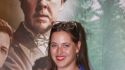 FOTO: Bára dorazila na premiéru s dobrou náladou.
