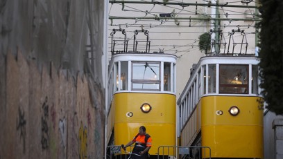 FOTO: Lanovka Gloria v Lisabonu.