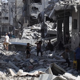 Ulice města Gaza.