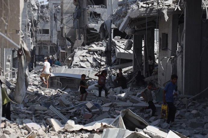 Ulice města Gaza.
