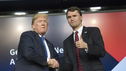 FOTO: Charlie Kirk byl podporovatel Donalda Trumpa.