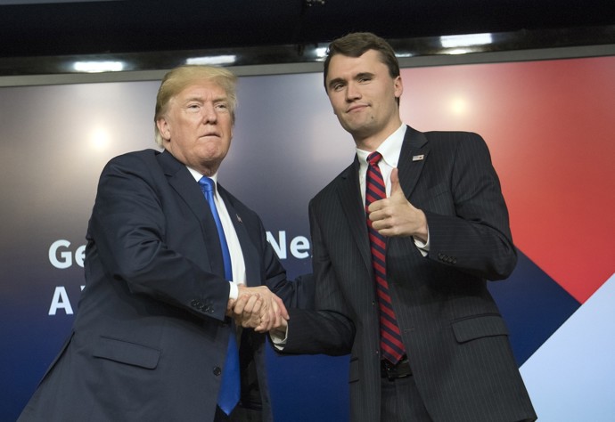 Charlie Kirk byl podporovatel Donalda Trumpa.