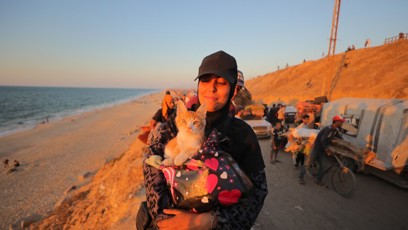 FOTO: Z města Gaza se evakuovalo tisíce lidí.