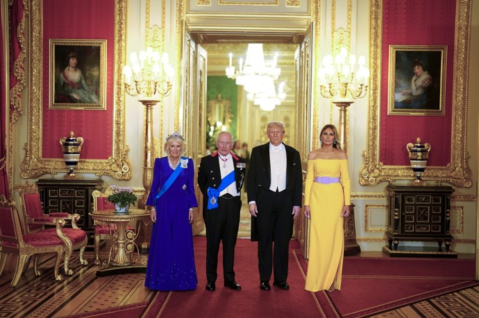Melania Trump doprovázela svého manžela Donalda Trumpa na státní návštěvu Velké Británie, která se konala minulý týden. 