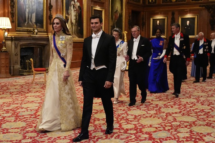 Královský banket pro Donalda Trumpa.
