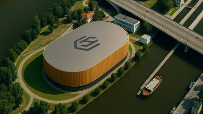 FOTO: Vizualizace nové haly na Štvanici.