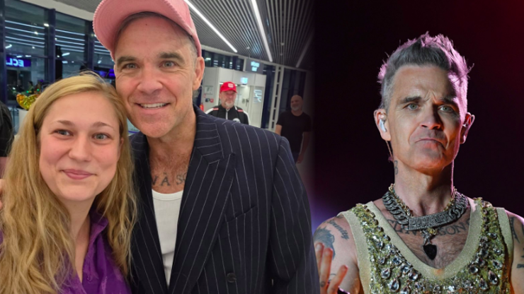 Robbie Williams v Praze: Po příletu rozdával úsměvy a fotil se s fanoušky