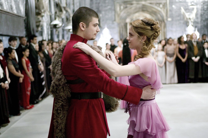 Stanislav Yanevski a Emma Watson ve filmu Harry Potter.