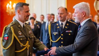 FOTO: Roman Hyťha a prezident Petr Pavel.