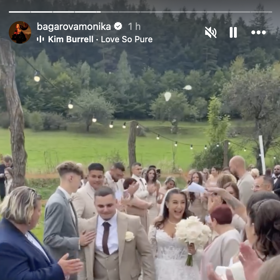 Natálie Bagárová se vdala.