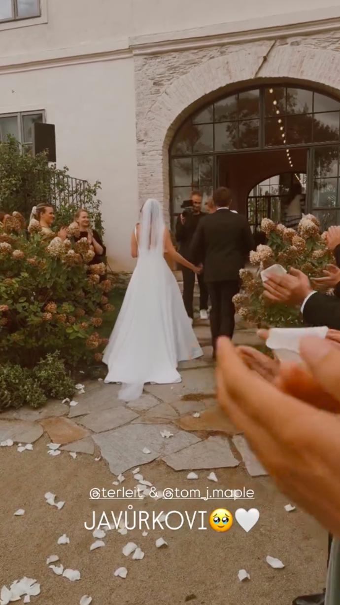 Novomanželé Javůrkovi.