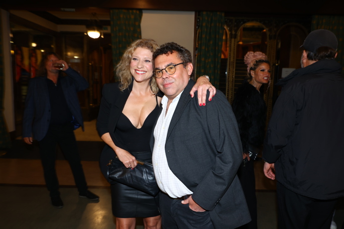 Jitka Ježková a Radim Kalvoda se dobře bavili. 