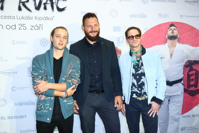 Cameron Douglas a Edouard Philipponnat s Lukášem Krpálkem.