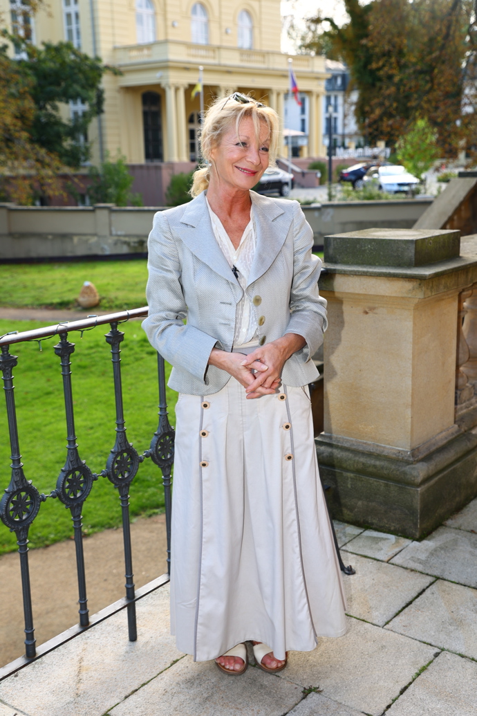 Vilma Cibulková byla velmi elegantní. 