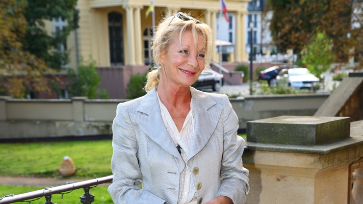 Vilma Cibulková byla velmi elegantní. 