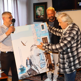 Zdeněk Žák dostal svůj vlastní obraz.