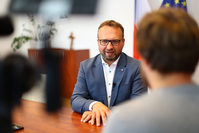 Marian Jurečka strávil několik dní na kombajnu.