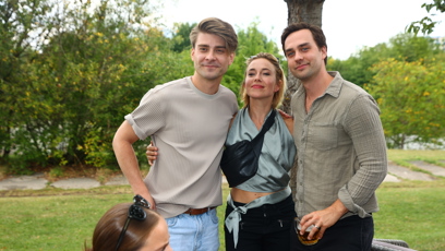 FOTO: Herec Marek Lambora, Tereza Rychlá a Ondřej Rychlý.