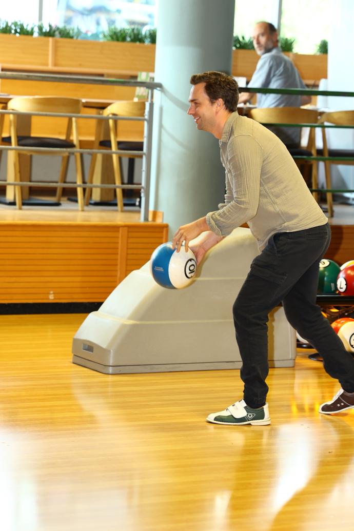 Ondřej Rychlý při bowlingu.