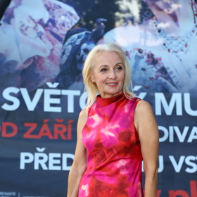 Veronika Žilková dorazila v dobré náladě.