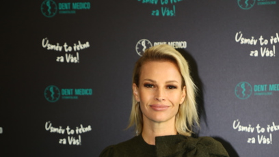 FOTO: Petra Svoboda na otevření nové zubní kliniky.