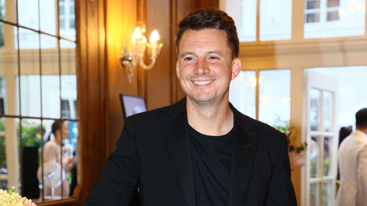 Karel Kašák na akci v hotelu Mozart.