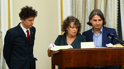 FOTO: Odhalení dopisu Tomáše Garrigue Masaryka.