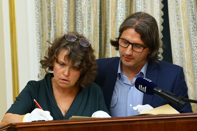 Odhalení dopisu Tomáše Garrigua Masaryka.