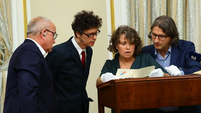 FOTO: Odhalení dopisu Tomáše Garrigue Masaryka.
