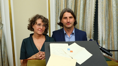 FOTO: Odborníci s dopisem od TGM.