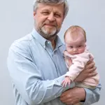 Luděk a malá Esterka.