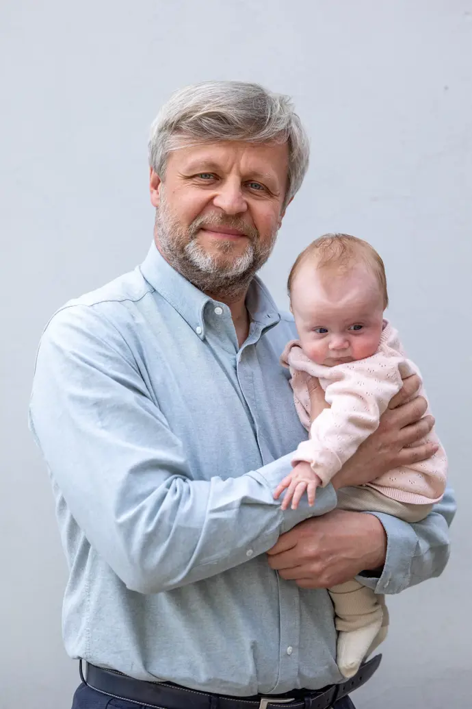 Luděk a malá Esterka.