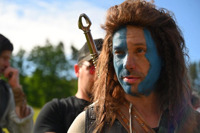 Václav Neužil při natáčení filmu Naše léto.