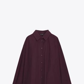 Popelínová košile, Zara, 549 Kč