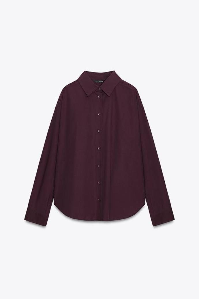 Popelínová košile, Zara, 549 Kč