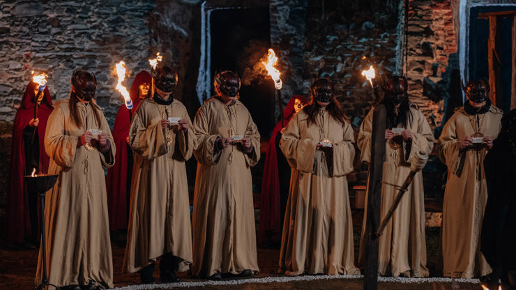 Tajemné masky, intriky a mystika zahalily Křivoklát. 